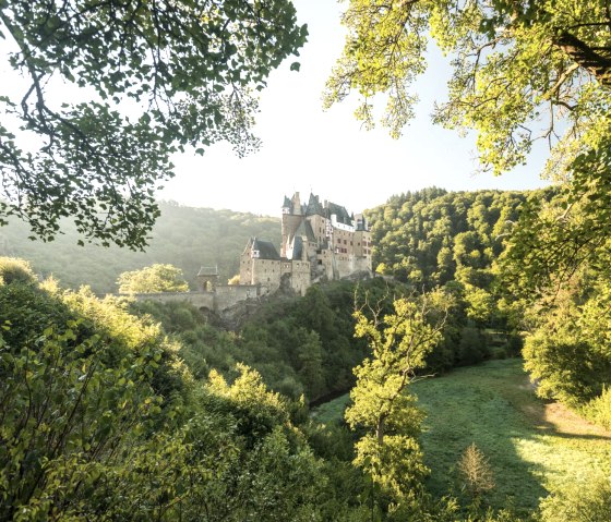 Uitzicht op kasteel Eltz, © Rheinland-Pfalz Tourismus GmbH, D. Ketz Uitzicht op kasteel Eltz, © Rheinland-Pfalz Tourismus GmbH, D. Ketz