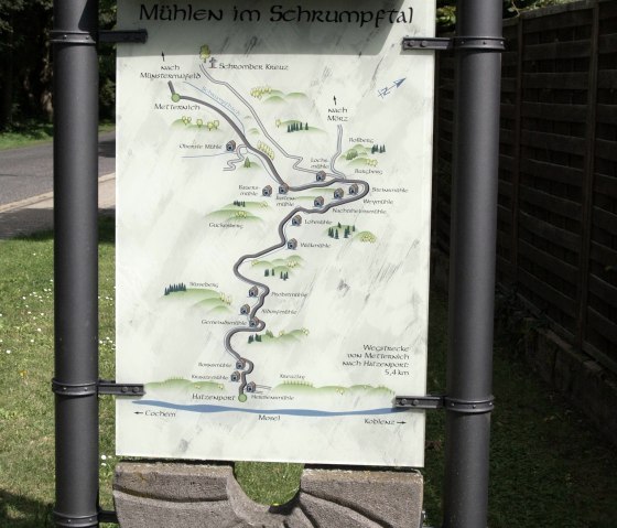 Wegweiser Schrumpftal Wegweiser Schrumpftal