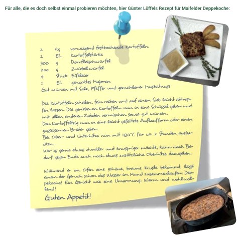 Rezept Deppekoche Rezept Deppekoche
