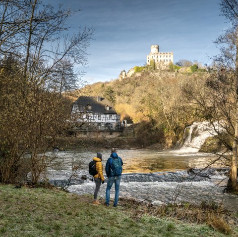 View over Elzbach, Pyrmonter Mühle and to Pyrmont Castle, © Eifel Tourismus GmbH, D. Ketz